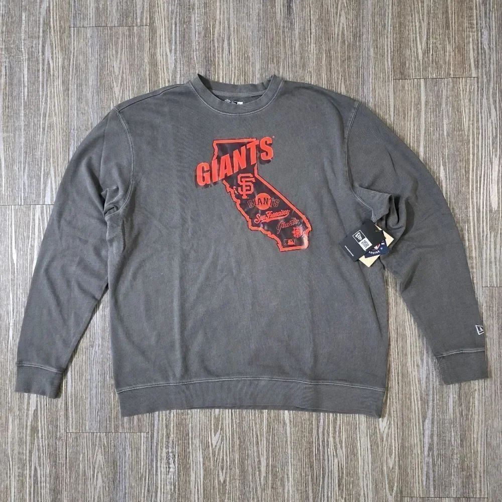 San Francisco Giants New Era 'In State' Sweatshirt Grey Terry Fleece Men's XL